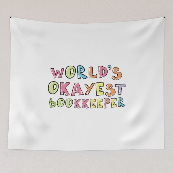Item preview, World's Okayest Bookkeeper Gift Idea designed and sold by betternotes.