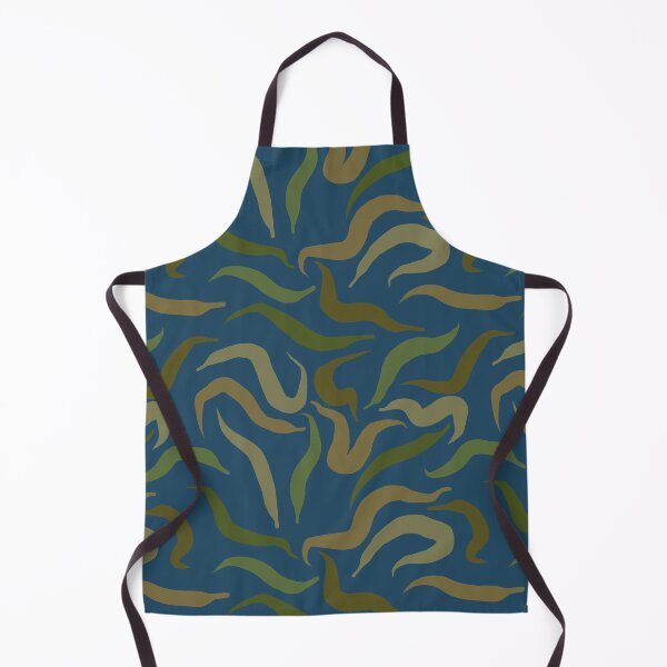 Item preview, Green Worms Teal Background designed and sold by Miranda Benson.