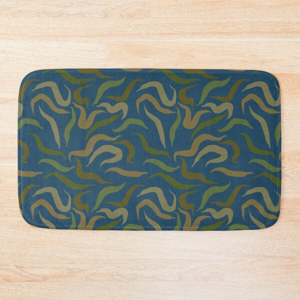 Item preview, Green Worms Teal Background designed and sold by Miranda Benson.