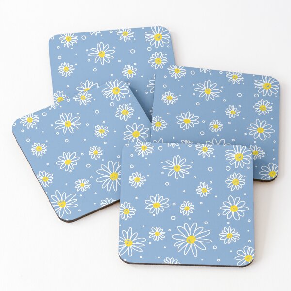 Item preview, Dancing Daisies in Pastel Blue -  Floral Series designed and sold by laracxxx.