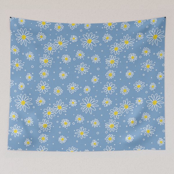 Item preview, Dancing Daisies in Pastel Blue -  Floral Series designed and sold by laracxxx.