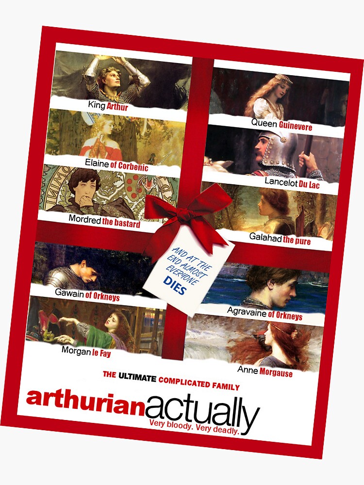"King Arthur Christmas" Sticker by arthurianmaiden Redbubble