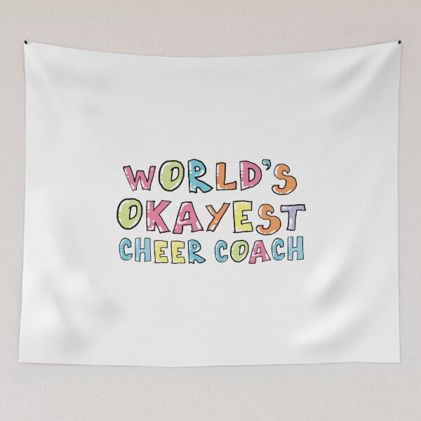 Item preview, World's Okayest Cheer Coach Gift Idea designed and sold by betternotes.