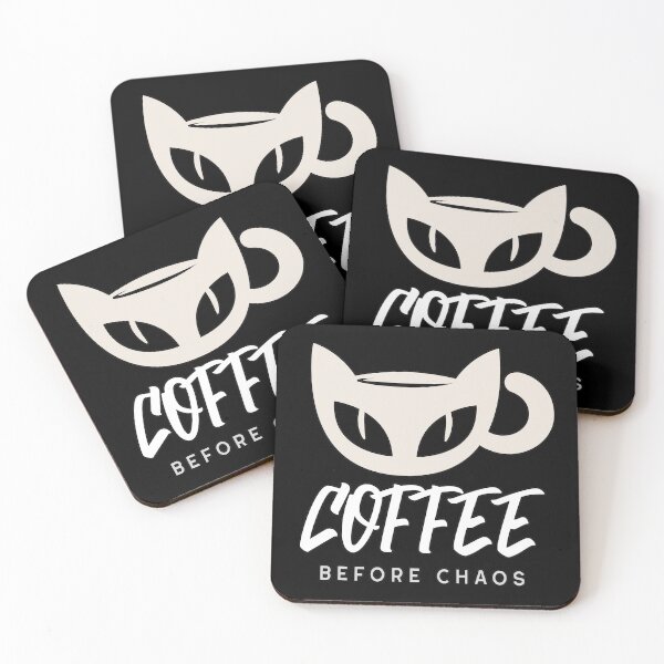 Item preview, Coffee Before Chaos Cat designed and sold by Coder-T.