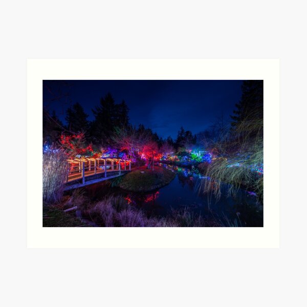 Japanese Gardens Christmas 1 Art Print