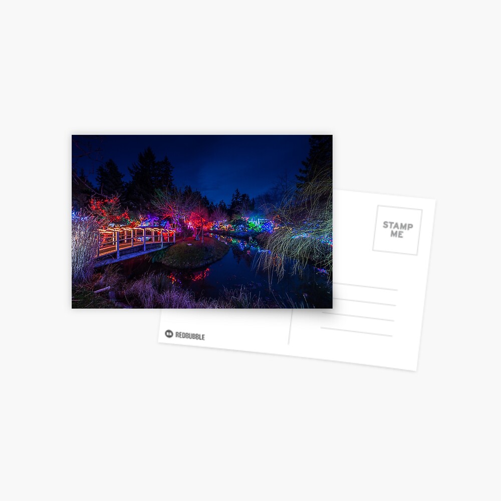Japanese Gardens Christmas 1 Postcard