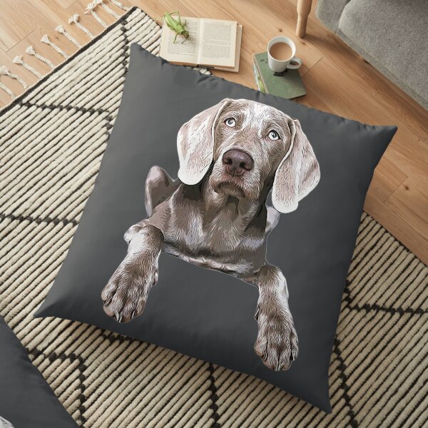 Weimaraner Floor Pillow