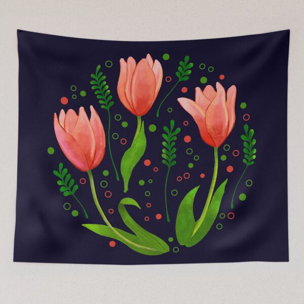 Item preview, Tulip Flowers designed and sold by ethnicdrawing.