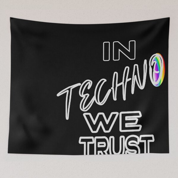 Item preview, In Techno We Trust  designed and sold by Graykat.