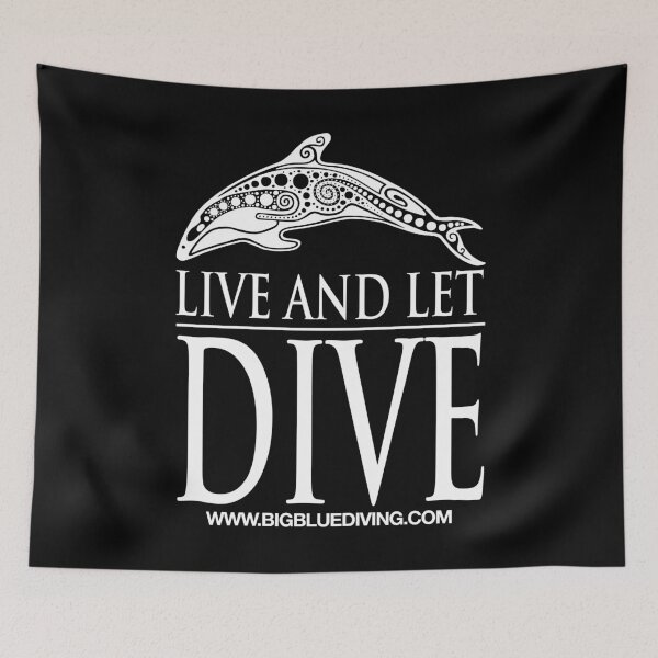 Item preview, Live and Let Dive White Logo designed and sold by BigBlueDiving.