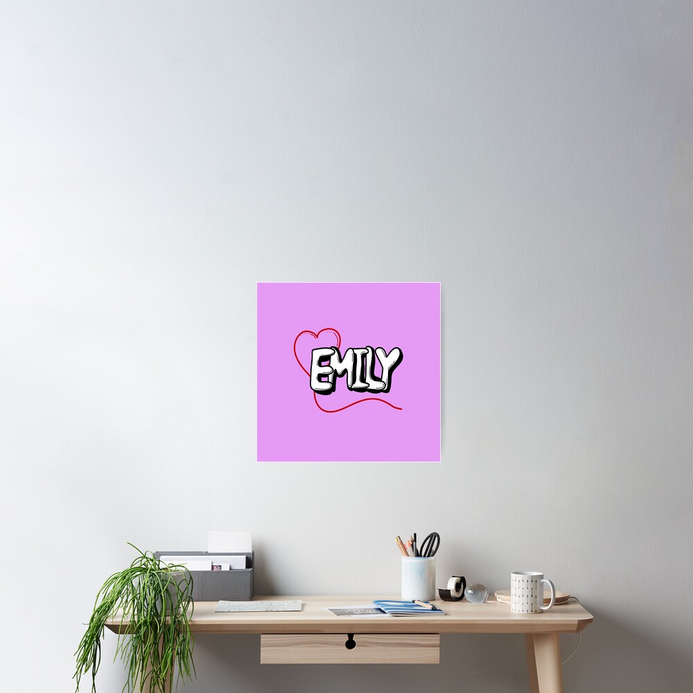 "Personalised Emily Graffiti name" Poster by emilycherie1 | Redbubble