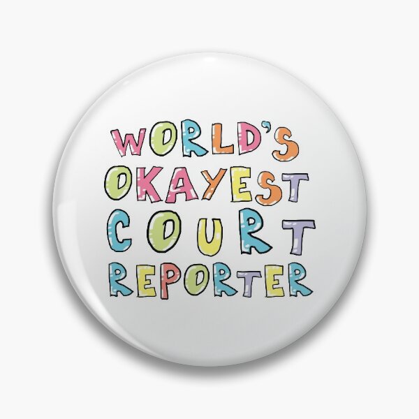 Item preview, World's Okayest Court Reporter Gift Idea designed and sold by betternotes.