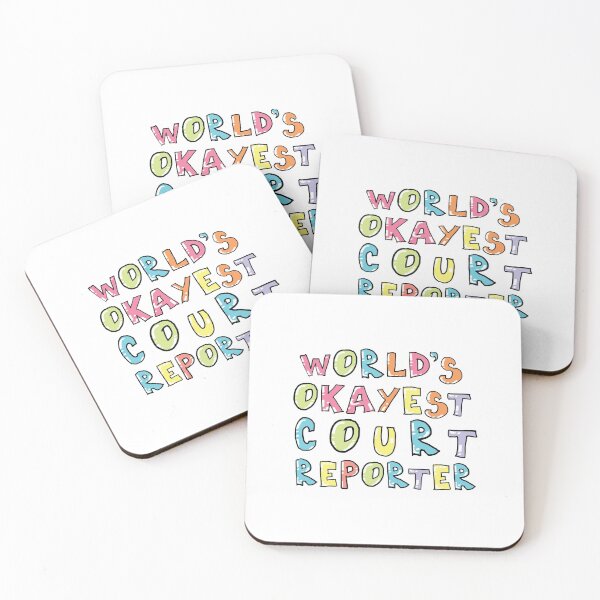 Item preview, World's Okayest Court Reporter Gift Idea designed and sold by betternotes.