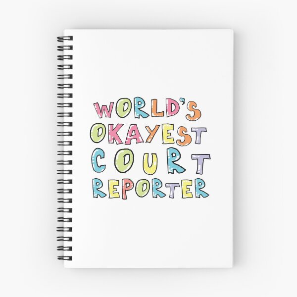 Item preview, World's Okayest Court Reporter Gift Idea designed and sold by betternotes.