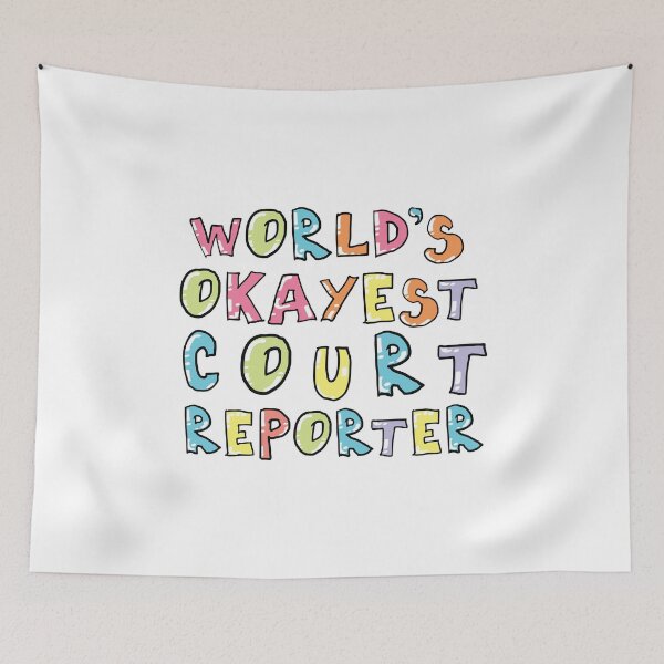 Item preview, World's Okayest Court Reporter Gift Idea designed and sold by betternotes.