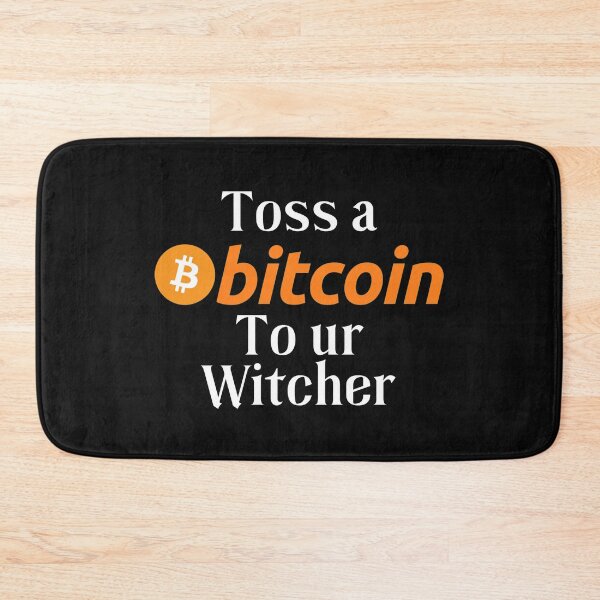 Item preview, Toss a Bitcoin to ur Witcher - Fluorescent Orange designed and sold by Cryptohaven.