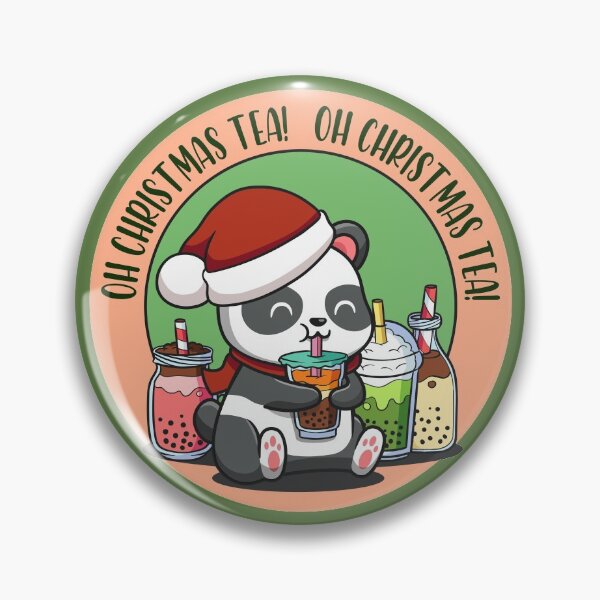 Item preview, oh christmas tea panda santa hat designed and sold by TheSimpleMan.