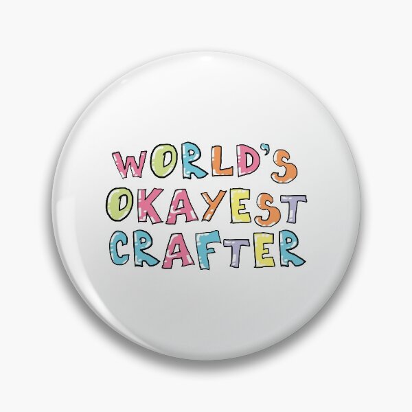 Item preview, World's Okayest Crafter Gift Idea designed and sold by betternotes.