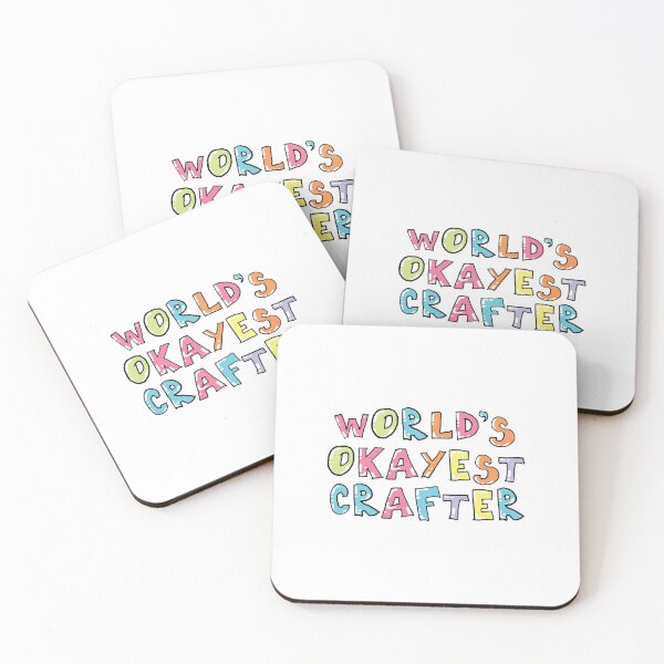 Item preview, World's Okayest Crafter Gift Idea designed and sold by betternotes.