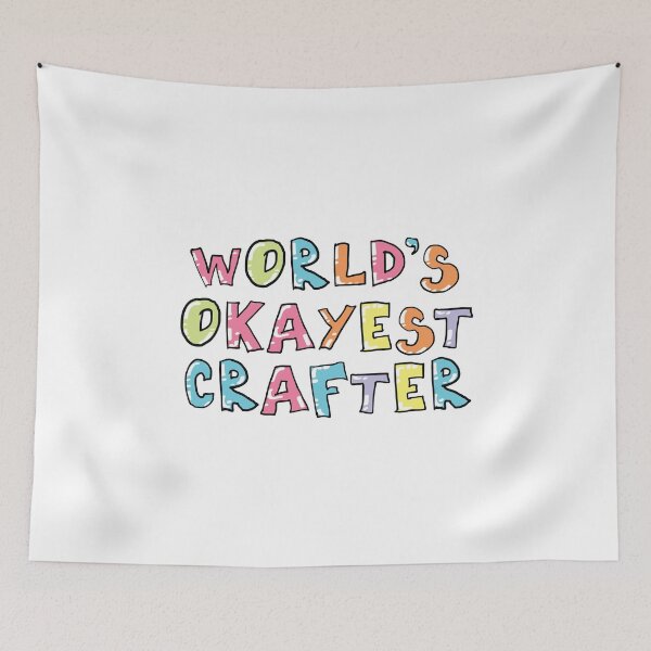 Item preview, World's Okayest Crafter Gift Idea designed and sold by betternotes.