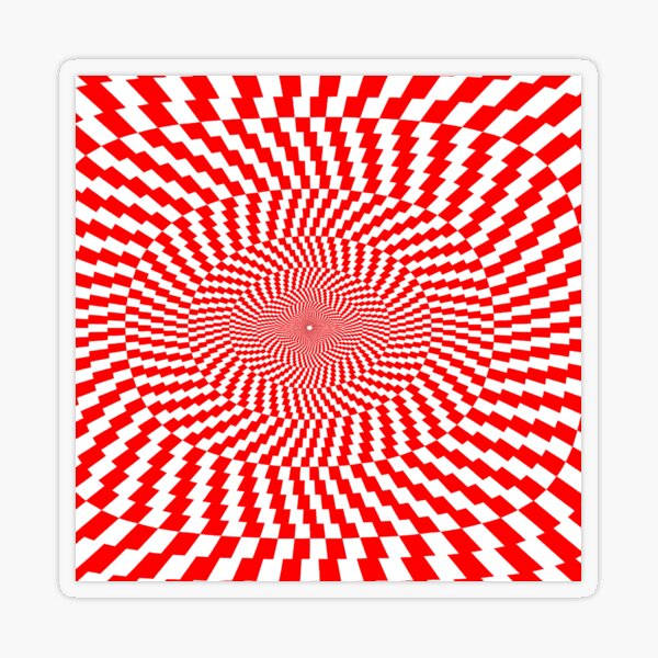 Copy of Optical Illusion, Visual Illusion, Physical Illusion, Physiological Illusion, Cognitive Illusions Transparent Sticker