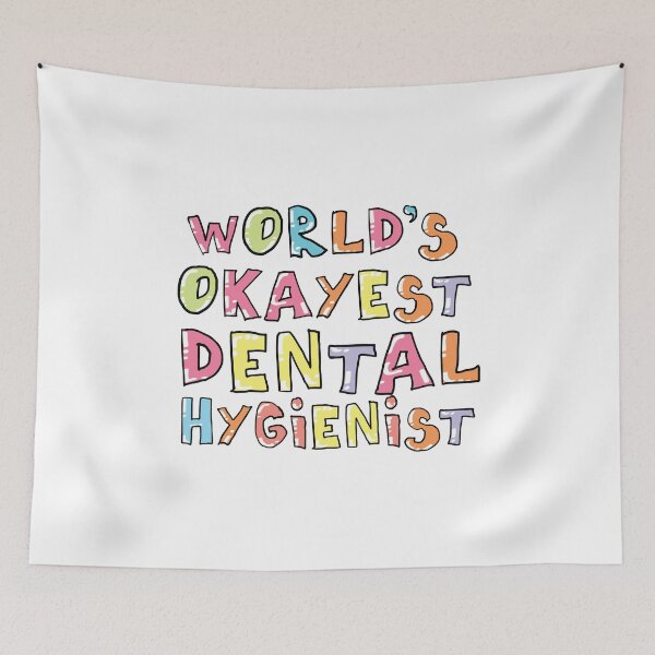 Item preview, World's Okayest Dental Hygienist Gift Idea designed and sold by betternotes.