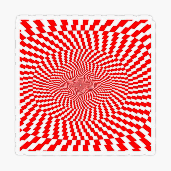 Optical Illusion, Visual Illusion, Physical Illusion, Physiological Illusion, Cognitive Illusions Transparent Sticker