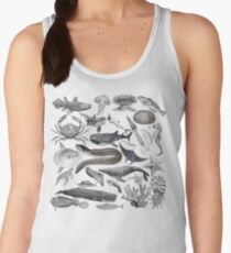 Vintage Ocean Drawing Compilation Women's Tank Top