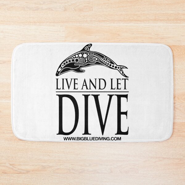 Item preview, Live and Let Dive Logo Black designed and sold by BigBlueDiving.