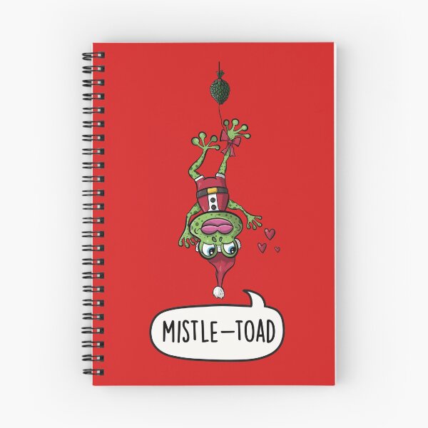Item preview, Mistletoad - Cute Funny Mistletoe Toad Christmas Cartoon Pun designed and sold by LEFDDesigns.