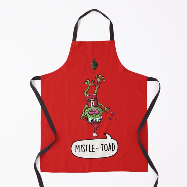 Item preview, Mistletoad - Cute Funny Mistletoe Toad Christmas Cartoon Pun designed and sold by LEFDDesigns.