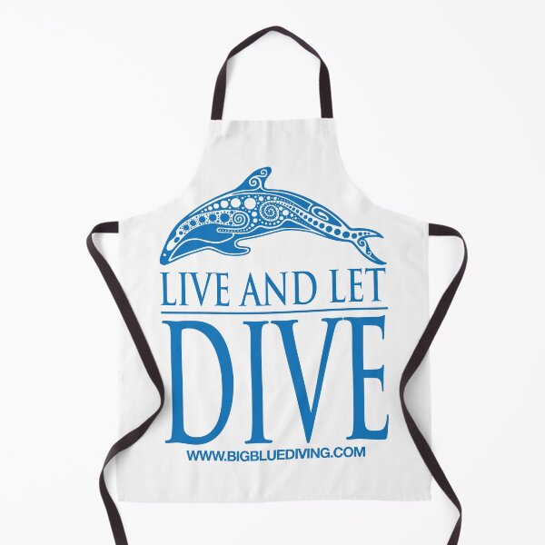 Item preview, Live and Let Dive Logo Blue designed and sold by BigBlueDiving.