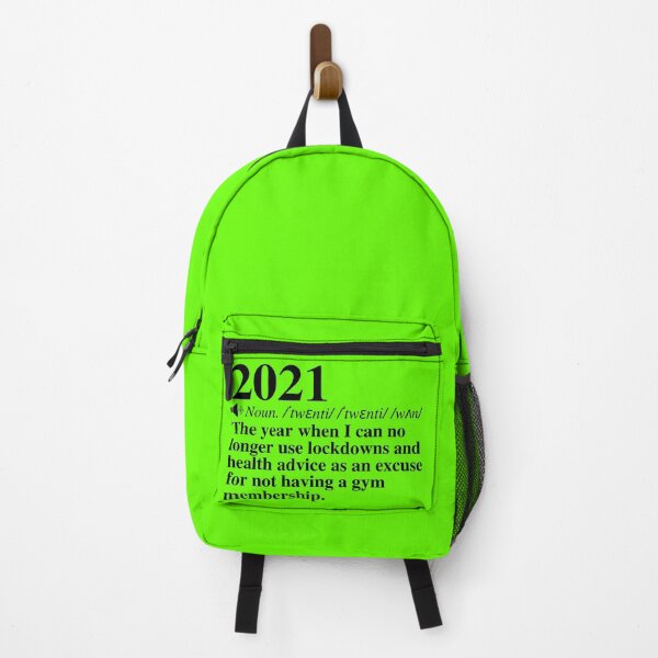 Item preview, 2021: No Excuse Not To Have A Gym Membership. Funny New Years Definition. designed and sold by mind-illusions.