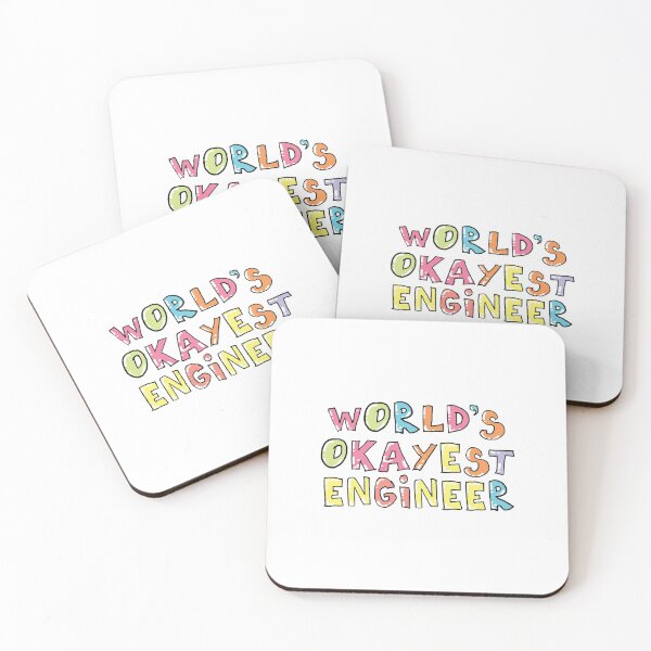 Item preview, World's Okayest Engineer Gift Idea designed and sold by betternotes.