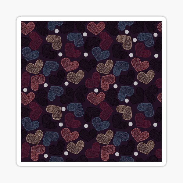 Hearts, hearts, hearts Sticker
