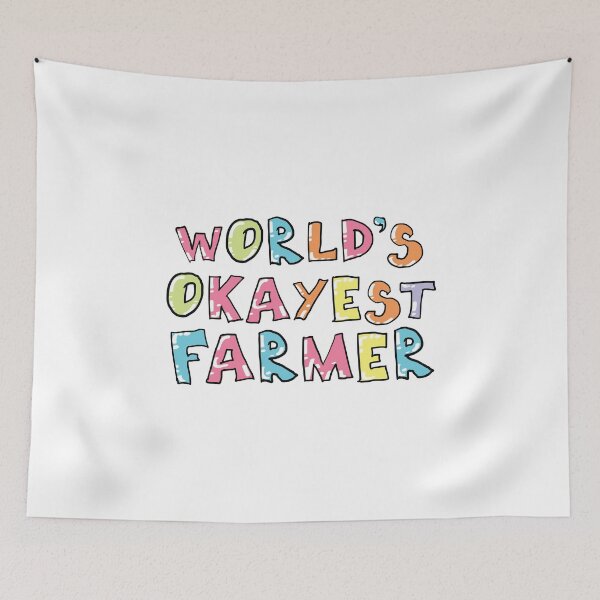 Artikelvorschau, World's Okayest Farmer Gift Idea entworfen und verkauft von betternotes.