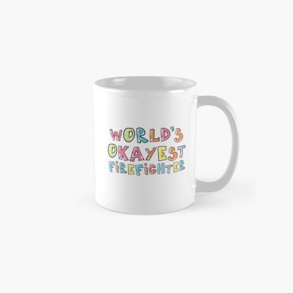 Item preview, World's Okayest Firefighter Gift Idea designed and sold by betternotes.