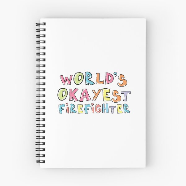 Item preview, World's Okayest Firefighter Gift Idea designed and sold by betternotes.
