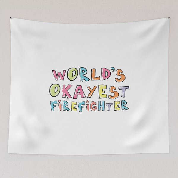 Item preview, World's Okayest Firefighter Gift Idea designed and sold by betternotes.