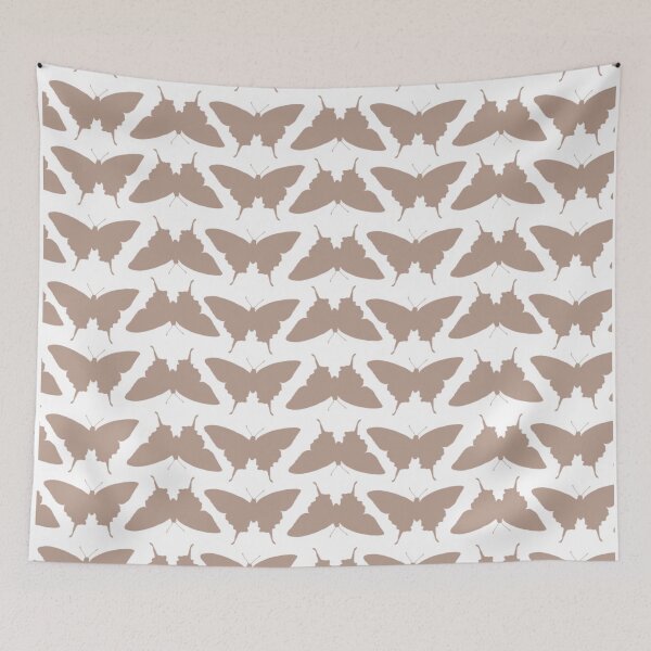 Item preview, Beige Butterfly Pattern designed and sold by hollsmith.