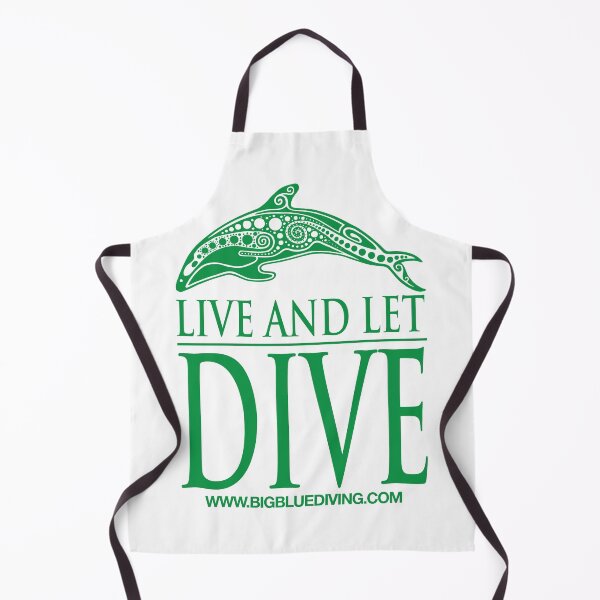 Item preview, Live and Let Dive Logo Green designed and sold by BigBlueDiving.