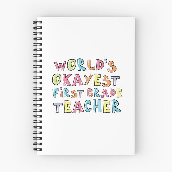 Item preview, World's Okayest First Grade Teacher Gift Idea designed and sold by betternotes.