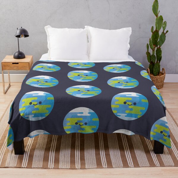 Item preview, Smiling Planet Earth Pattern designed and sold by karolinadoesart.