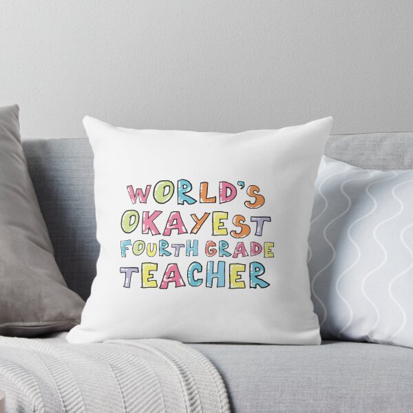 Item preview, World's Okayest Fourth Grade Teacher Gift Idea designed and sold by betternotes.
