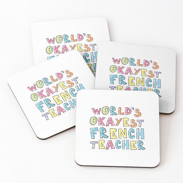Item preview, World's Okayest French Teacher Gift Idea designed and sold by betternotes.
