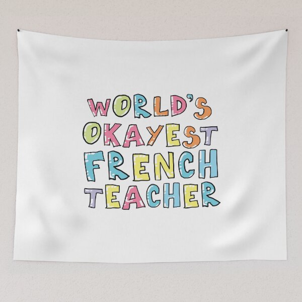 Item preview, World's Okayest French Teacher Gift Idea designed and sold by betternotes.