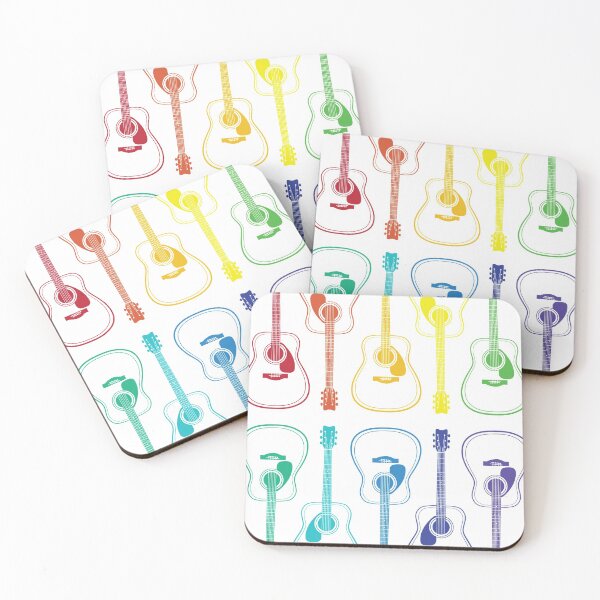 Item preview, Colorful Acoustic Guitars designed and sold by ScarletCrownArt.