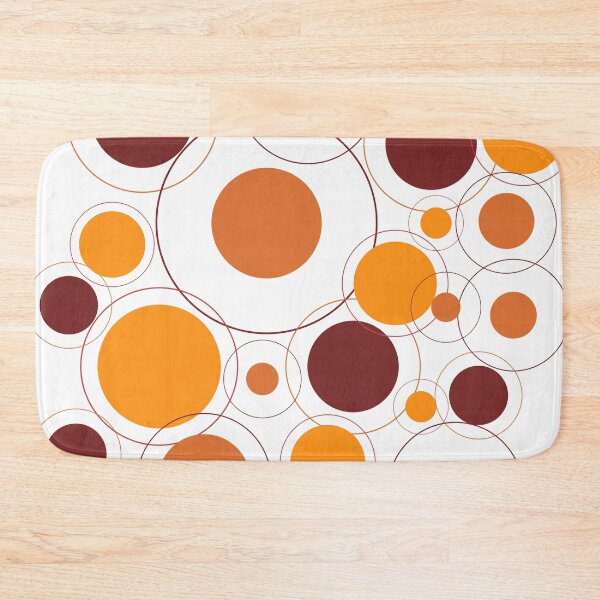 Item preview, Fall and Autumn yellow, burgandy, orange circle pattern, dots designed and sold by JustAMillenial -.