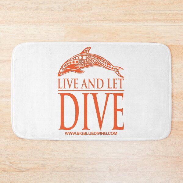 Item preview, Live and Let Dive Logo Orange designed and sold by BigBlueDiving.