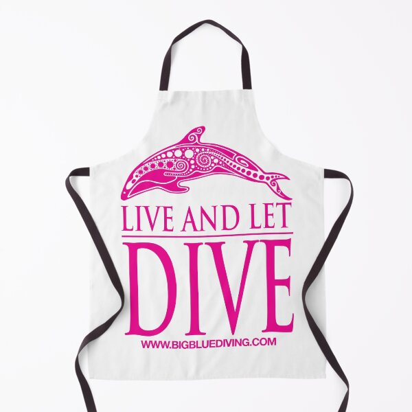 Item preview, Live and Let Dive Logo Pink designed and sold by BigBlueDiving.